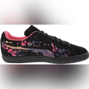 Puma Black with Pink and Purple Accents Athletic Shoes